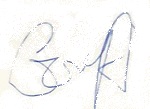 Gerry Adams Signature