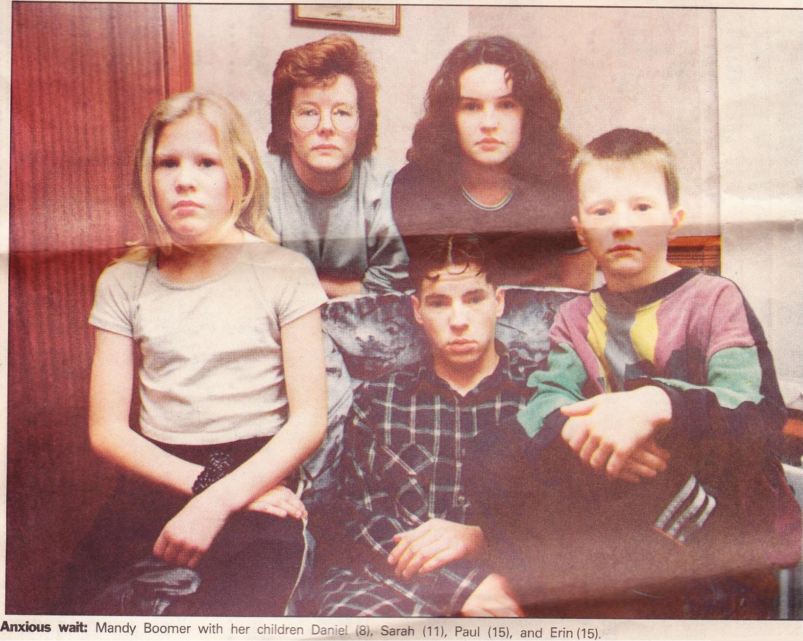 Mandy & Family A picture of Mandy Boomer with 4 of her children at home